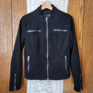 MNG by Mango Black Moto Bomber Jacket
